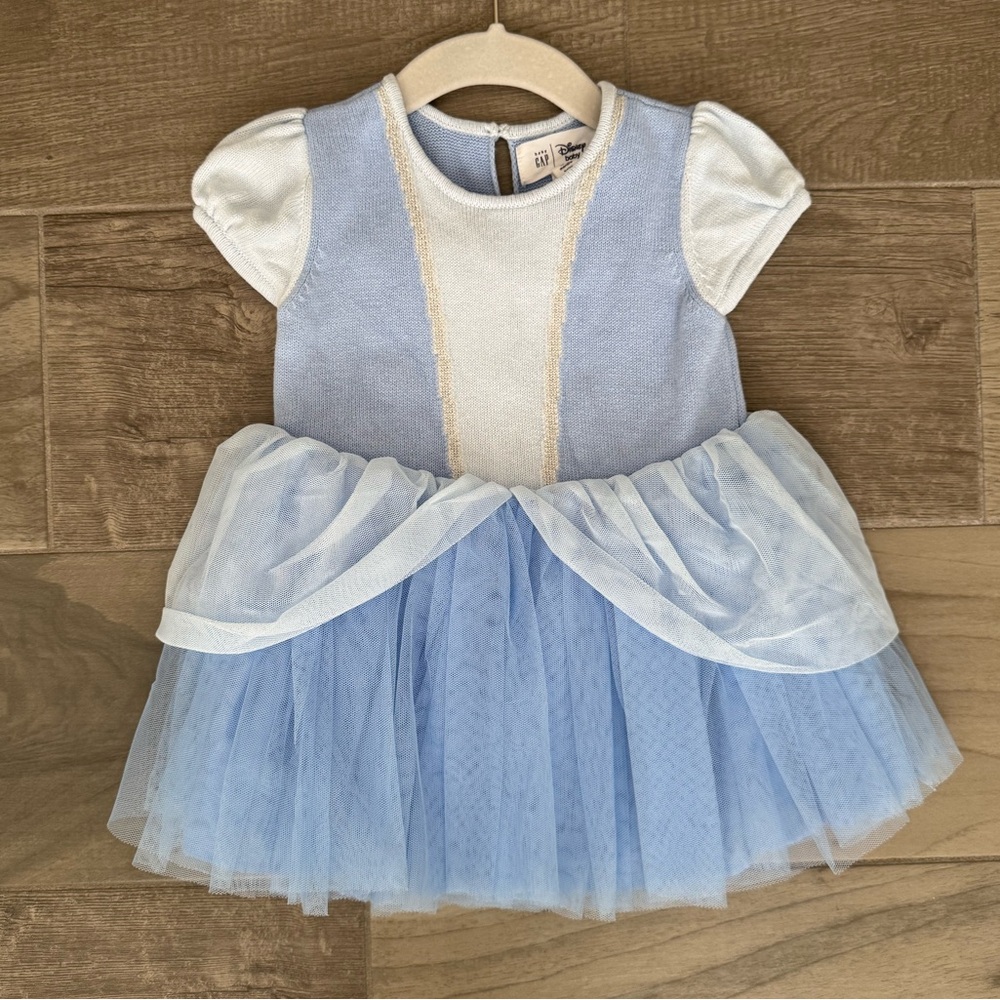 GAP Blue and White Tulle Kids Cinderella Dress
